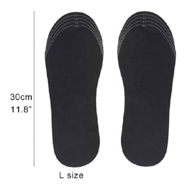 USB Heated Insoles Foot Warming Pad, Shoe Insoles Cardinella, USB, Size L 40-45 - Image 8