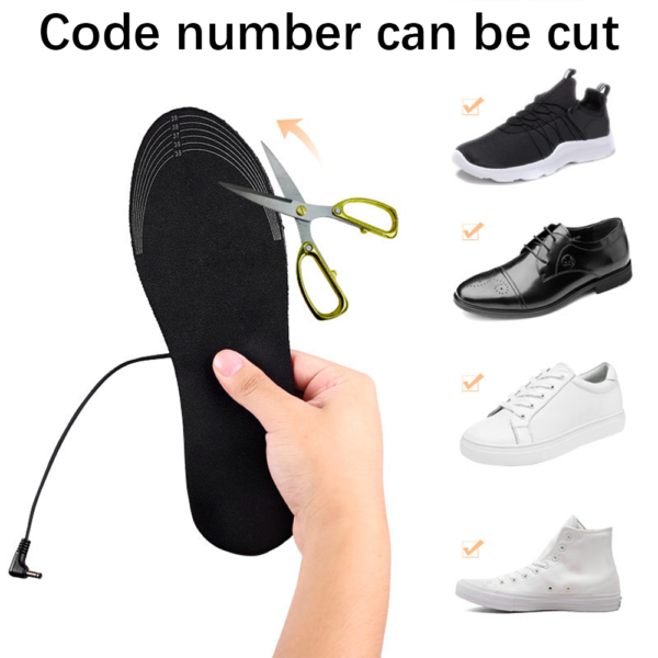 USB Heated Insoles Foot Warming Pad, Shoe Insoles Cardinella, USB, Size M 35-39 - Image 8