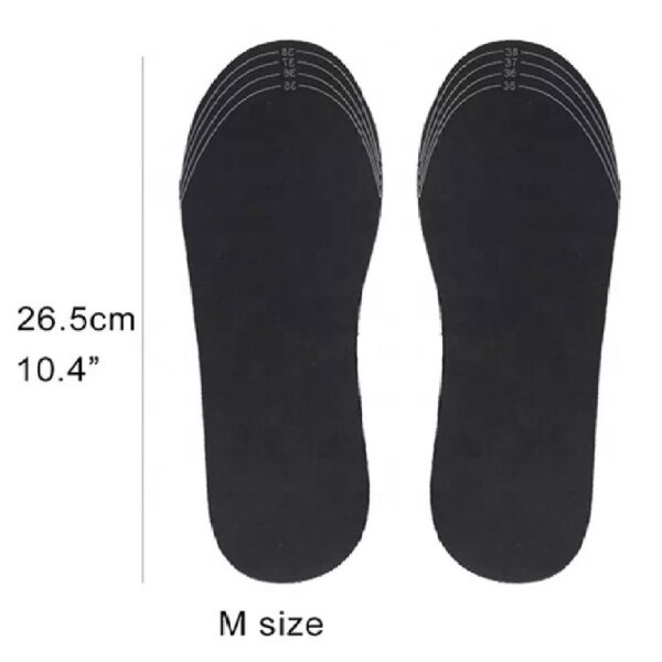 USB Heated Insoles Foot Warming Pad, Shoe Insoles Cardinella, USB, Size M 35-39 - Image 6