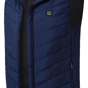 9-Zone Heated Vest Dark Blue 2XL – USB Charging & Temperature Control | Cardinella